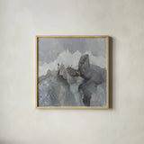 Castle Rock by Albena Hristova. Shown in a natural wood glass frame for a timeless modern aesthetic. Available as an archival giclee rolled canvas, fine art paper, or poster print. SKU 54063a.