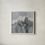 Castle Rock by Albena Hristova. Shown in a crisp white glass frame for a clean and minimalist style. Available as an archival giclee rolled canvas, fine art paper, or poster print. SKU 54063a.