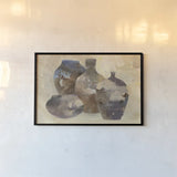 Ceramic Still Life by Albena Hristova. shown as a paper print in a black flame. Available as a archival giclee rolled canvas, fine art paper, or poster print. SKU 35190i.