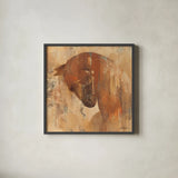 Charger by Albena Hristova. Shown in a sleek black glass frame for a contemporary gallery look. Available as an archival giclee rolled canvas, fine art paper, or poster print. SKU 13604a.