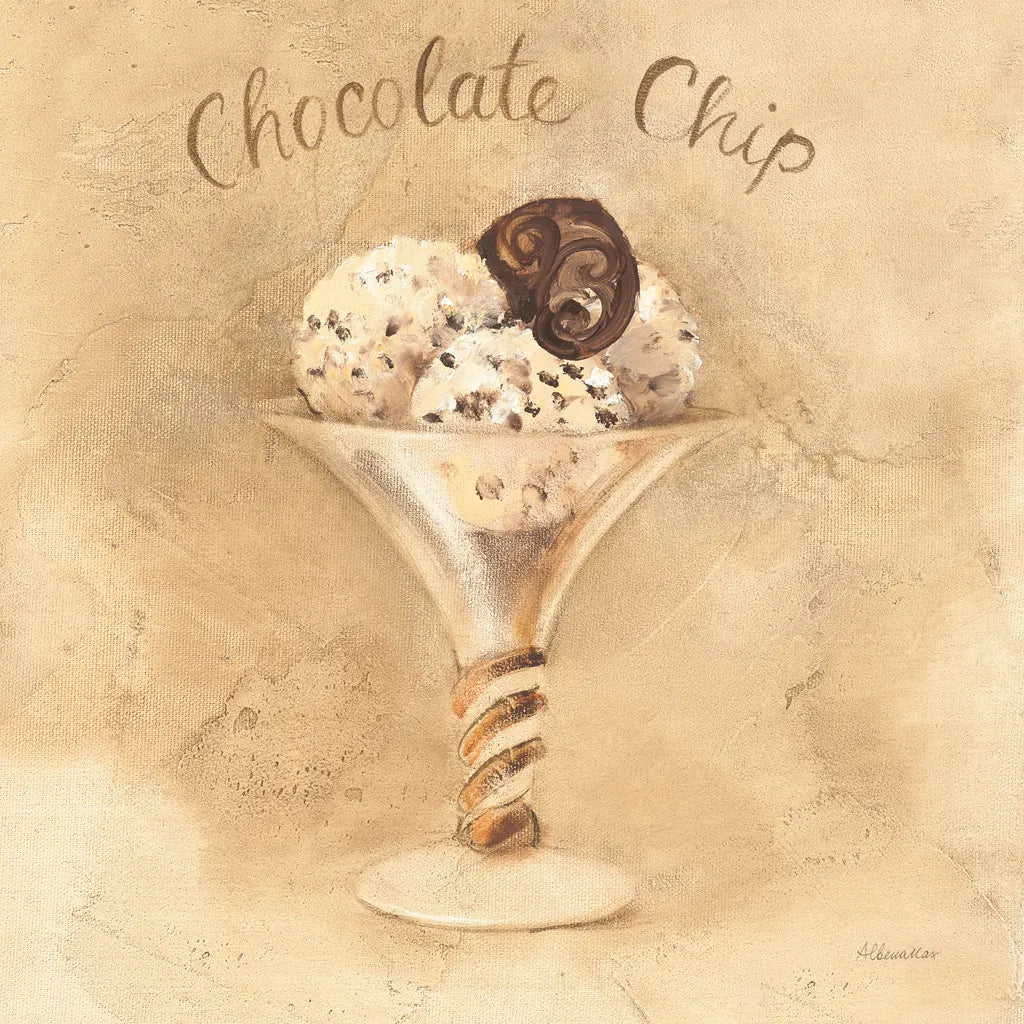 Chocolate Chip Sundae by Albena Hristova. SKU 54503a. Archival Giclee Fine art print for wall decor.