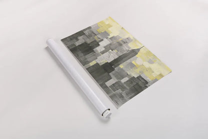 City Blocks Neutral by Albena Hristova. shown as a rolled paper print. Available as archival giclee rolled canvas, fine art paper, or poster print. SKU 20574i.