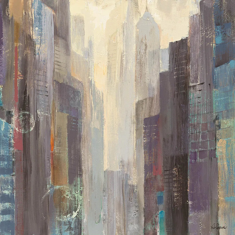 City at Dawn by Albena Hristova. SKU 14543a. Archival Giclee Fine art print for wall decor.