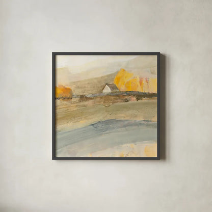 Coming Home Neutral Crop by Albena Hristova. Shown in a sleek black glass frame for a contemporary gallery look. Available as an archival giclee rolled canvas, fine art paper, or poster print. SKU 36985a.