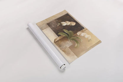 Contemporary Orchid by Albena Hristova. shown as a rolled paper print. Available as archival giclee rolled canvas, fine art paper, or poster print. SKU 6375i.