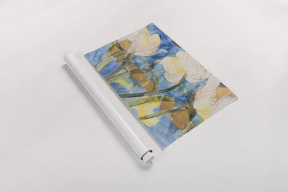 Contemporary Tulips by Albena Hristova. shown as a rolled paper print. Available as archival giclee rolled canvas, fine art paper, or poster print. SKU 91596i.