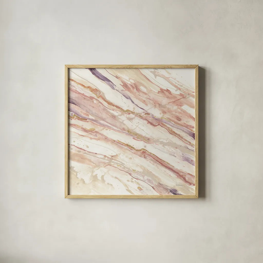 Copper Dreams by Albena Hristova. Shown in a natural wood glass frame for a timeless modern aesthetic. Available as an archival giclee rolled canvas, fine art paper, or poster print. SKU 33941a.