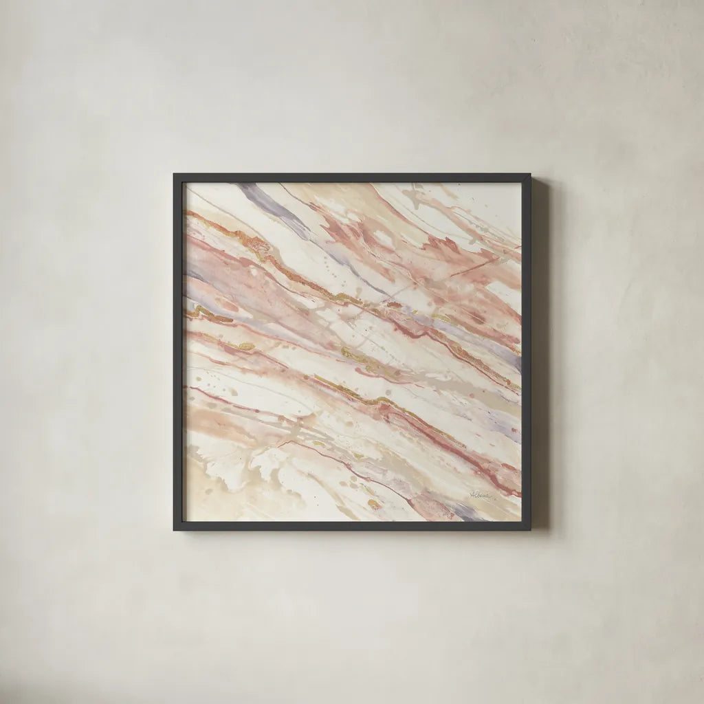 Copper Dreams Gray by Albena Hristova. Shown in a sleek black glass frame for a contemporary gallery look. Available as an archival giclee rolled canvas, fine art paper, or poster print. SKU 40801a.