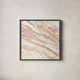 Copper Dreams Gray by Albena Hristova. Shown in a sleek black glass frame for a contemporary gallery look. Available as an archival giclee rolled canvas, fine art paper, or poster print. SKU 40801a.
