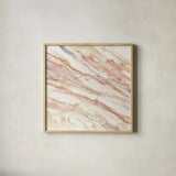 Copper Dreams Gray by Albena Hristova. Shown in a natural wood glass frame for a timeless modern aesthetic. Available as an archival giclee rolled canvas, fine art paper, or poster print. SKU 40801a.