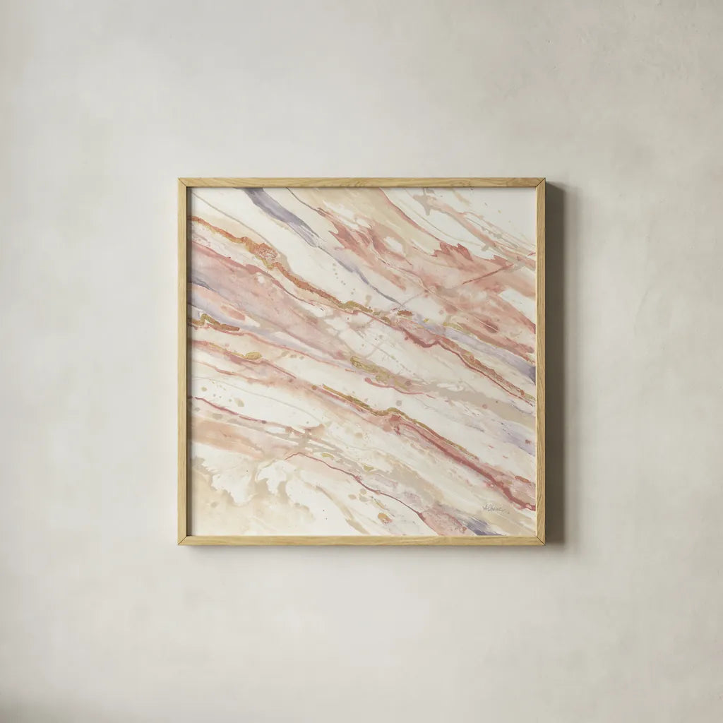 Copper Dreams Gray by Albena Hristova. Shown in a natural wood glass frame for a timeless modern aesthetic. Available as an archival giclee rolled canvas, fine art paper, or poster print. SKU 40801a.