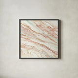 Copper Dreams Mint by Albena Hristova. Shown in a sleek black glass frame for a contemporary gallery look. Available as an archival giclee rolled canvas, fine art paper, or poster print. SKU 57270a.