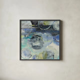 Cosmic by Albena Hristova. Shown in a sleek black glass frame for a contemporary gallery look. Available as an archival giclee rolled canvas, fine art paper, or poster print. SKU 54064a.