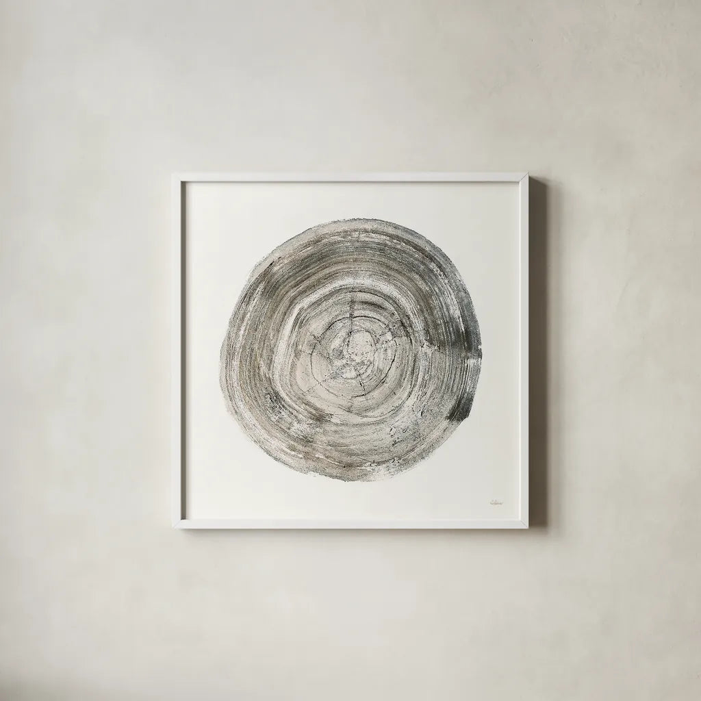 Counting the Years II by Albena Hristova. Shown in a crisp white glass frame for a clean and minimalist style. Available as an archival giclee rolled canvas, fine art paper, or poster print. SKU 34412a.