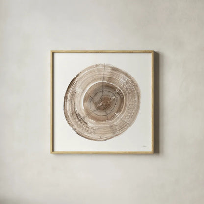 Counting the Years III by Albena Hristova. Shown in a natural wood glass frame for a timeless modern aesthetic. Available as an archival giclee rolled canvas, fine art paper, or poster print. SKU 34413a.