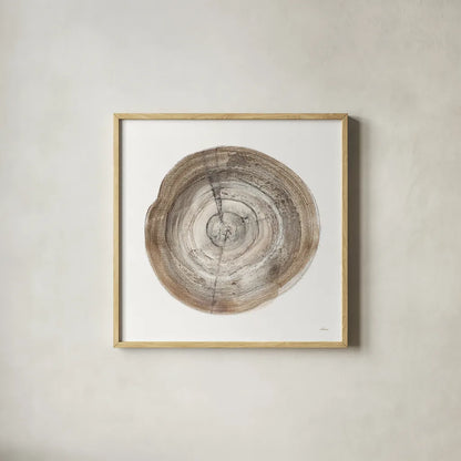 Counting the Years IV by Albena Hristova. Shown in a natural wood glass frame for a timeless modern aesthetic. Available as an archival giclee rolled canvas, fine art paper, or poster print. SKU 34414a.