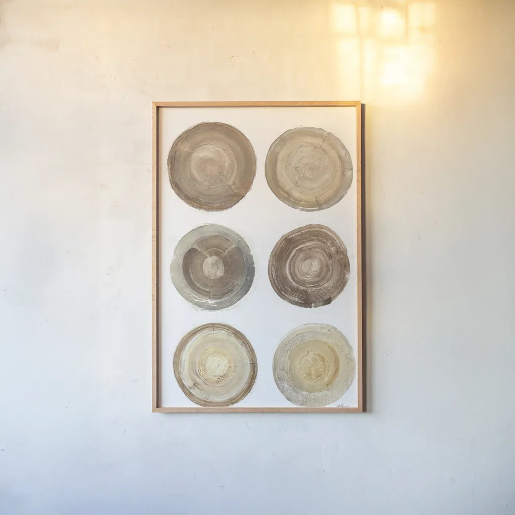 Counting the Years IX by Albena Hristova. shown as a paper print in a natural frame. Available as a archival giclee rolled canvas, fine art paper, or poster print. SKU 71492h.