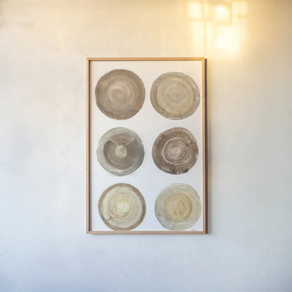 Counting the Years IX by Albena Hristova. shown as a paper print in a natural frame. Available as a archival giclee rolled canvas, fine art paper, or poster print. SKU 71492h.