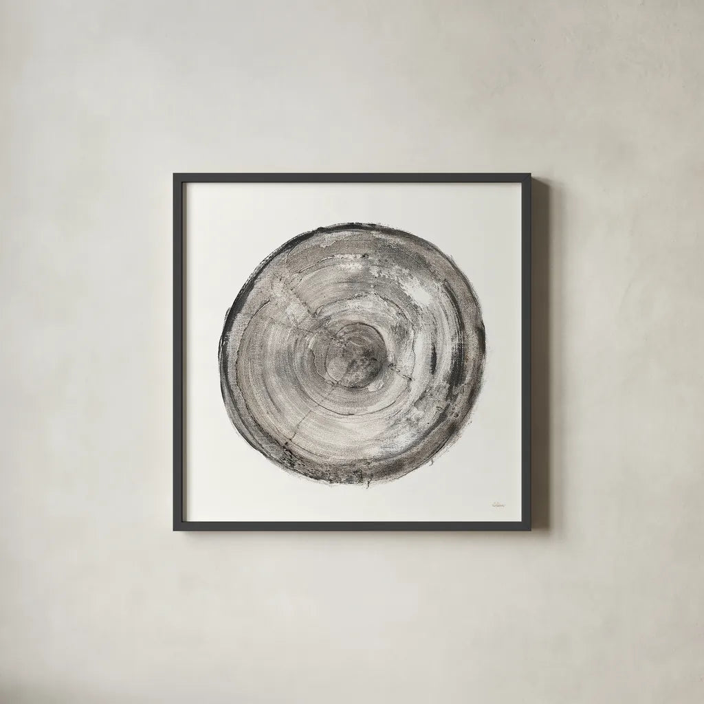 Counting the Years V by Albena Hristova. Shown in a sleek black glass frame for a contemporary gallery look. Available as an archival giclee rolled canvas, fine art paper, or poster print. SKU 34415a.