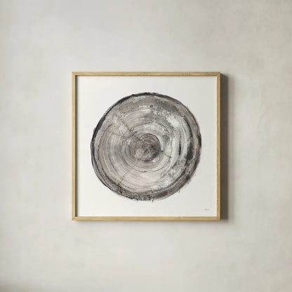 Counting the Years V by Albena Hristova. Shown in a natural wood glass frame for a timeless modern aesthetic. Available as an archival giclee rolled canvas, fine art paper, or poster print. SKU 34415a.