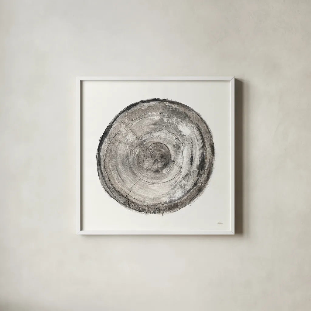 Counting the Years V by Albena Hristova. Shown in a crisp white glass frame for a clean and minimalist style. Available as an archival giclee rolled canvas, fine art paper, or poster print. SKU 34415a.