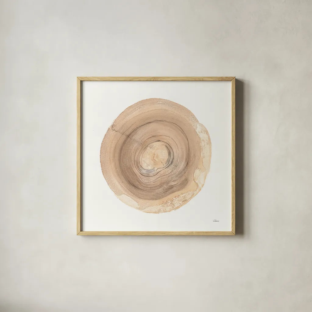 Counting the Years VI by Albena Hristova. Shown in a natural wood glass frame for a timeless modern aesthetic. Available as an archival giclee rolled canvas, fine art paper, or poster print. SKU 37156a.