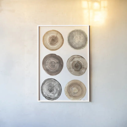 Counting the Years VIII by Albena Hristova. shown as a paper print in a white frame. Available as a archival giclee rolled canvas, fine art paper, or poster print. SKU 71491h.