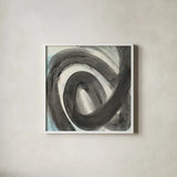 Curl by Albena Hristova. Shown in a crisp white glass frame for a clean and minimalist style. Available as an archival giclee rolled canvas, fine art paper, or poster print. SKU 63831a.