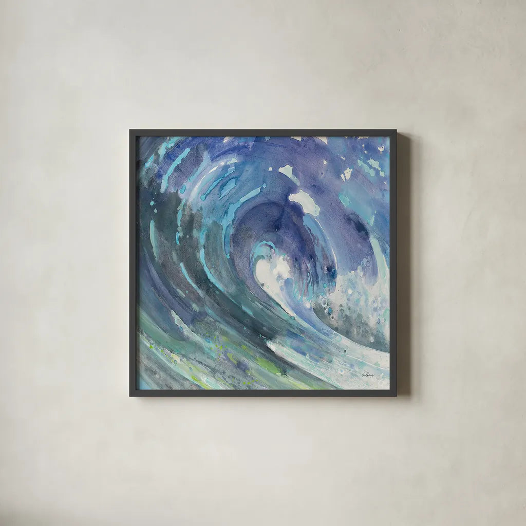 Curl Crop by Albena Hristova. Shown in a sleek black glass frame for a contemporary gallery look. Available as an archival giclee rolled canvas, fine art paper, or poster print. SKU 25548a.