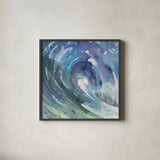 Curl Crop by Albena Hristova. Shown in a sleek black glass frame for a contemporary gallery look. Available as an archival giclee rolled canvas, fine art paper, or poster print. SKU 25548a.