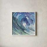 Curl Crop by Albena Hristova. Shown in a crisp white glass frame for a clean and minimalist style. Available as an archival giclee rolled canvas, fine art paper, or poster print. SKU 25548a.