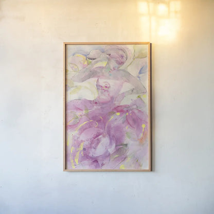 Dancer II by Albena Hristova. shown as a paper print in a natural frame. Available as a archival giclee rolled canvas, fine art paper, or poster print. SKU 58781h.