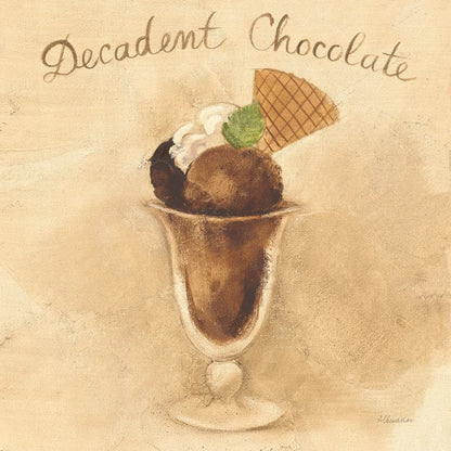Decadent Chocolate Sundae by Albena Hristova. SKU 54502a. Archival Giclee Fine art print for wall decor.