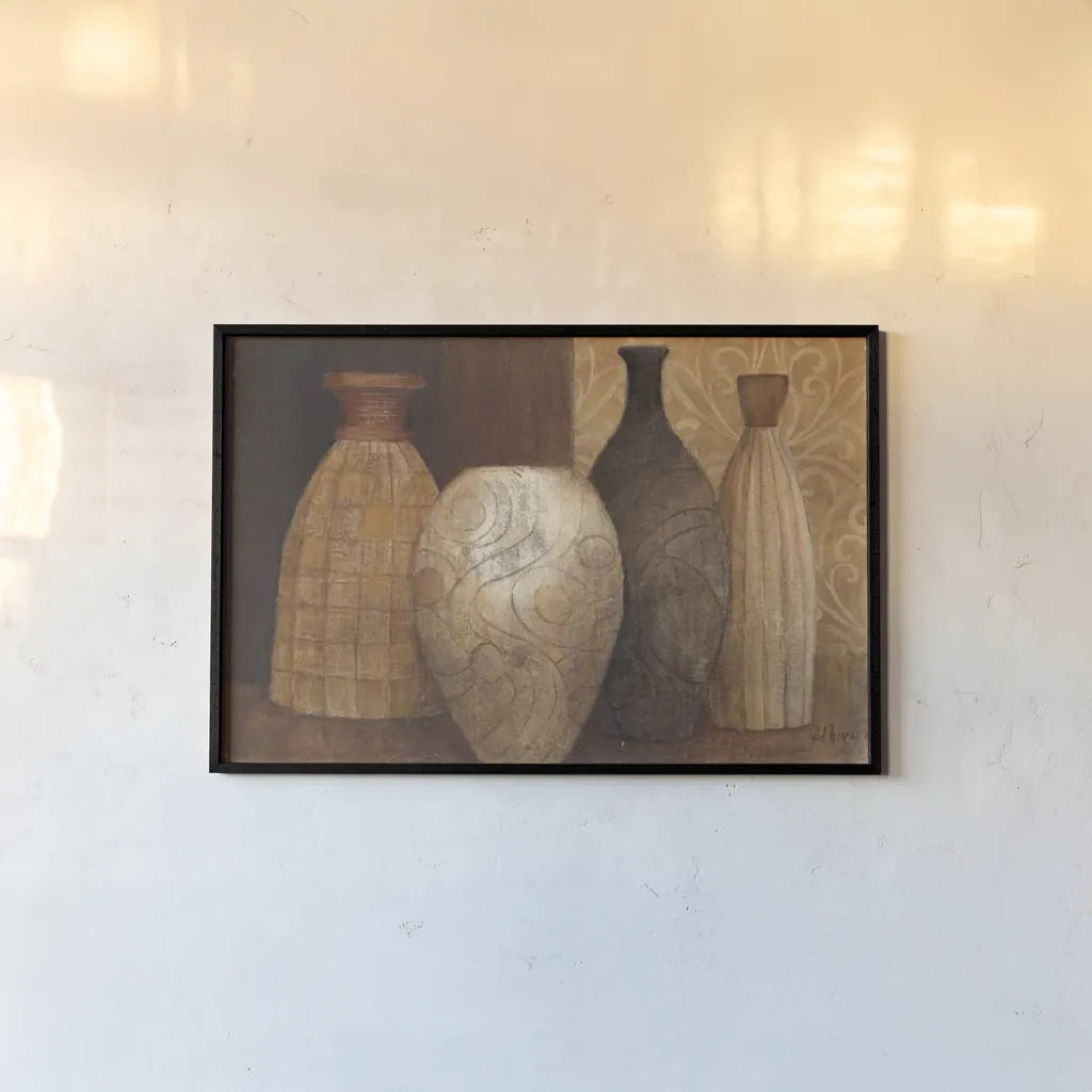 Decorative Vessels by Albena Hristova. shown as a paper print in a black flame. Available as a archival giclee rolled canvas, fine art paper, or poster print. SKU 53851i.