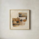 Desert Still Life III by Albena Hristova. Shown in a natural wood glass frame for a timeless modern aesthetic. Available as an archival giclee rolled canvas, fine art paper, or poster print. SKU 59659a.