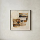 Desert Still Life III by Albena Hristova. Shown in a crisp white glass frame for a clean and minimalist style. Available as an archival giclee rolled canvas, fine art paper, or poster print. SKU 59659a.