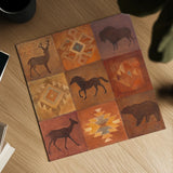 Desert Sunset Animals I by Albena Hristova. Shown as a detailed flat fine art print, highlighting archival giclee quality. Available as an archival giclee rolled canvas, fine art paper, or poster print. SKU 55400a.