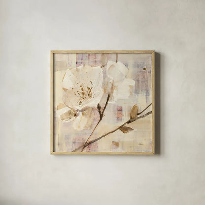 Elegance I by Albena Hristova. Shown in a natural wood glass frame for a timeless modern aesthetic. Available as an archival giclee rolled canvas, fine art paper, or poster print. SKU 32474a.