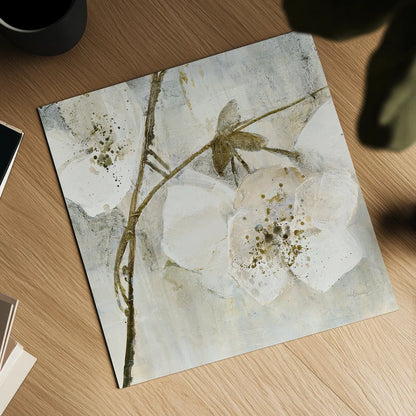 Elegance II Greige by Albena Hristova. Shown as a detailed flat fine art print, highlighting archival giclee quality. Available as an archival giclee rolled canvas, fine art paper, or poster print. SKU 33654a.