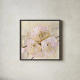 Elegance III Pink by Albena Hristova. Shown in a sleek black glass frame for a contemporary gallery look. Available as an archival giclee rolled canvas, fine art paper, or poster print. SKU 44880a.
