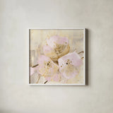 Elegance III Pink by Albena Hristova. Shown in a crisp white glass frame for a clean and minimalist style. Available as an archival giclee rolled canvas, fine art paper, or poster print. SKU 44880a.
