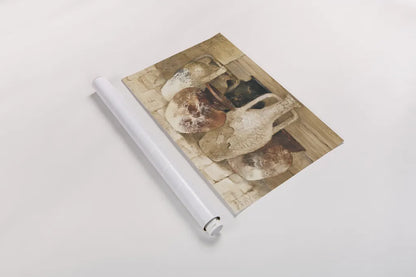 Etruscan Jugs by Albena Hristova. shown as a rolled paper print. Available as archival giclee rolled canvas, fine art paper, or poster print. SKU 23887i.