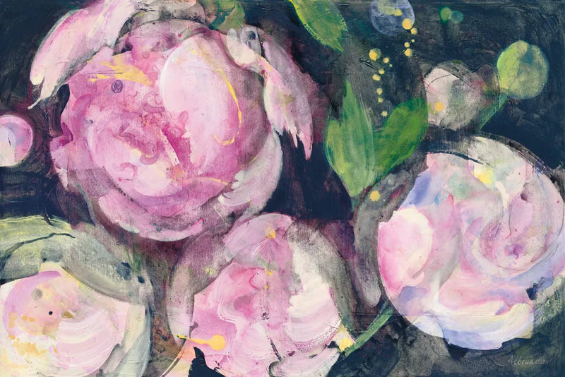 Evening Peonies II by Albena Hristova. SKU 62486i. Archival Giclee Fine art print for wall decor.