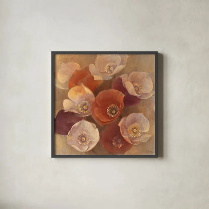 Eventide by Albena Hristova. Shown in a sleek black glass frame for a contemporary gallery look. Available as an archival giclee rolled canvas, fine art paper, or poster print. SKU 11677a.