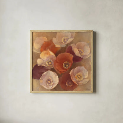 Eventide by Albena Hristova. Shown in a natural wood glass frame for a timeless modern aesthetic. Available as an archival giclee rolled canvas, fine art paper, or poster print. SKU 11677a.