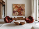 Eventide by Albena Hristova. Shown as extra-large giant wall art in a modern living room. Available as an archival giclee rolled canvas, fine art paper, or poster print. SKU 11677a.