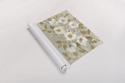 Fading Spring Gray and Gold by Albena Hristova. shown as a rolled paper print. Available as archival giclee rolled canvas, fine art paper, or poster print. SKU 23666i.