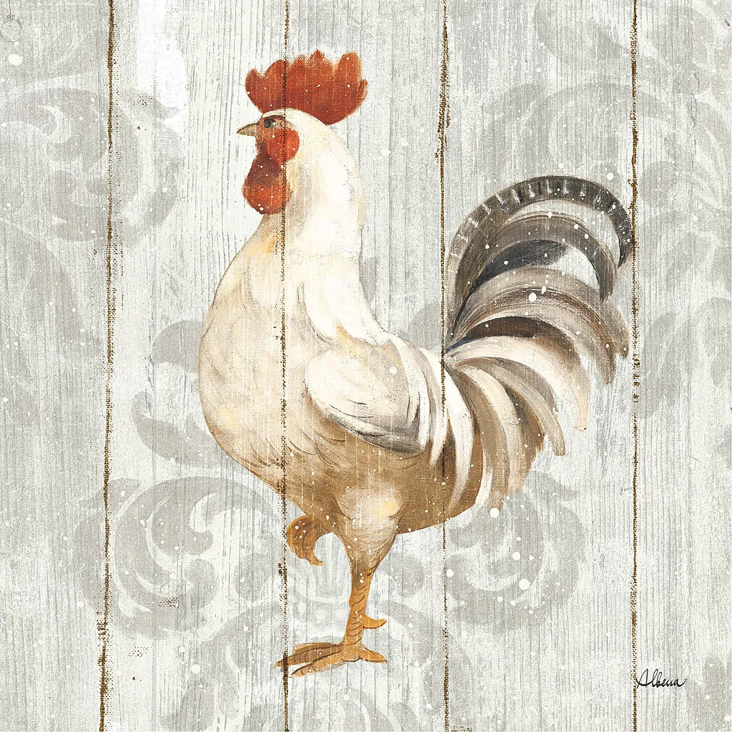 Farm Friend IV on Barn Board by Albena Hristova. SKU 23348a. Archival Giclee Fine art print for wall decor.