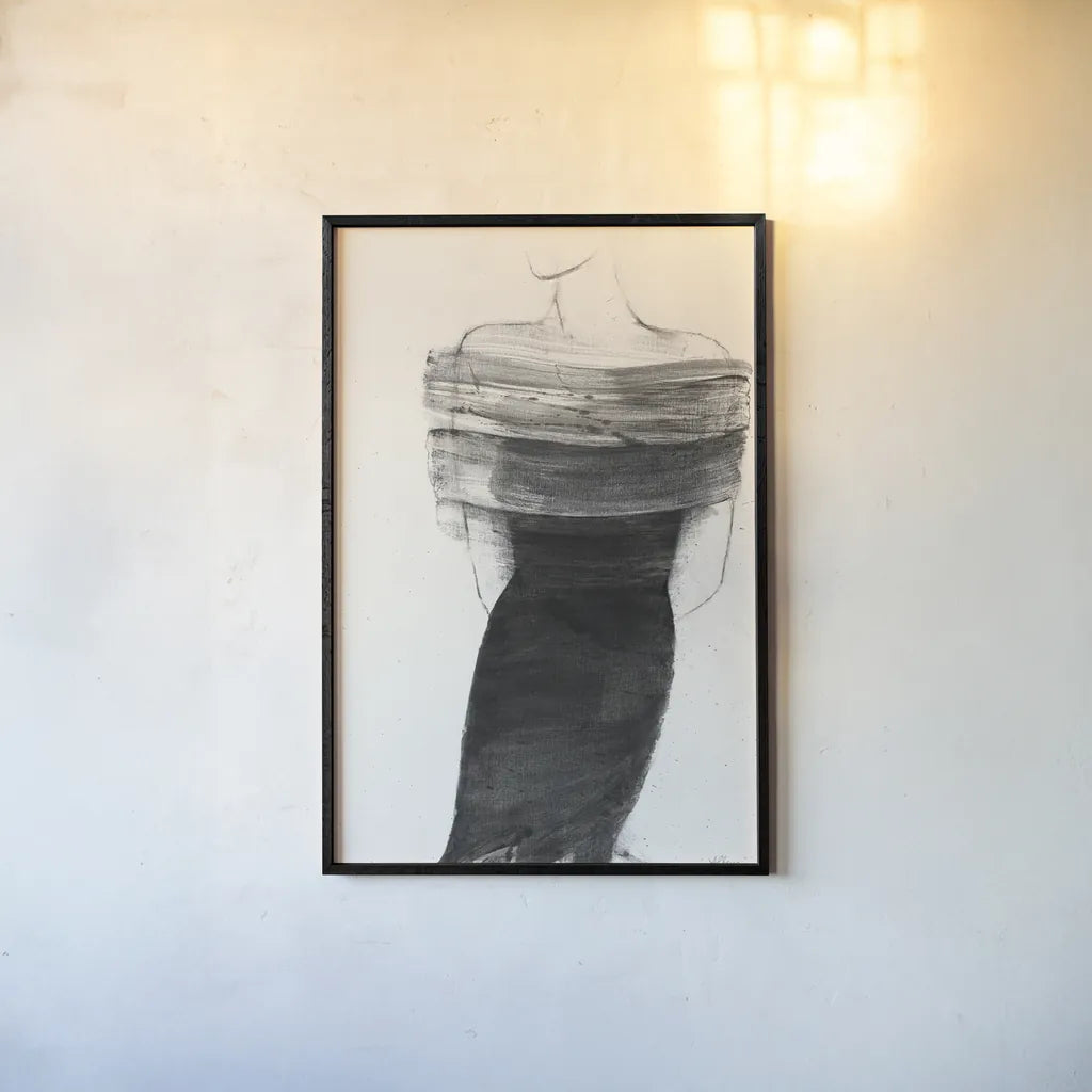 Fashionista IV Crop by Albena Hristova. shown as a paper print in a black flame. Available as a archival giclee rolled canvas, fine art paper, or poster print. SKU 34622h.