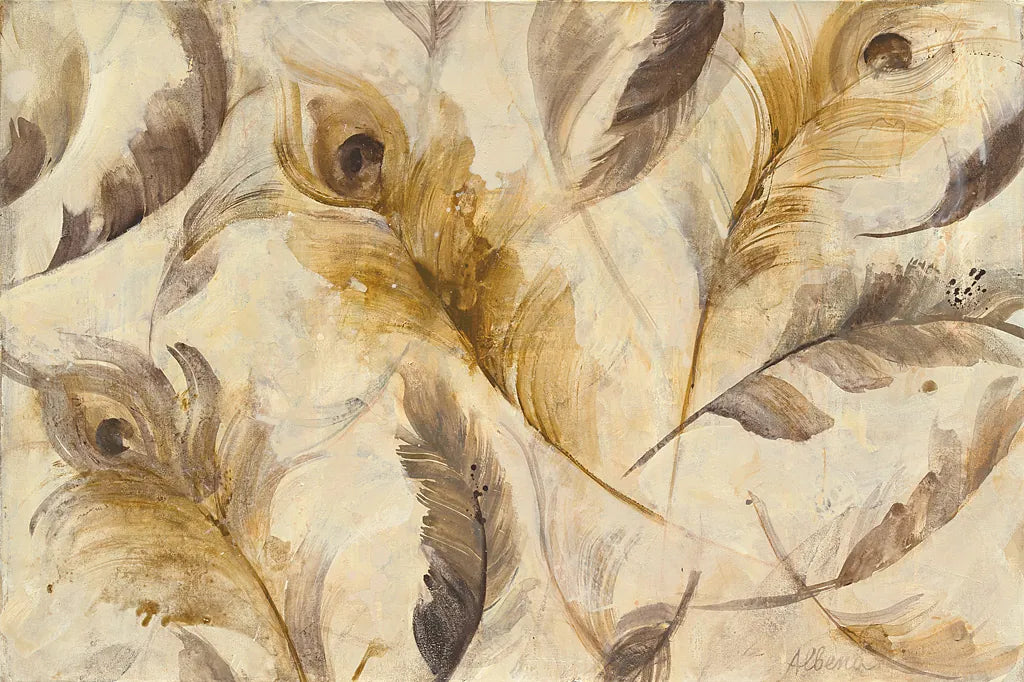 Feather Toss by Albena Hristova. SKU 24329i. Archival Giclee Fine art print for wall decor.